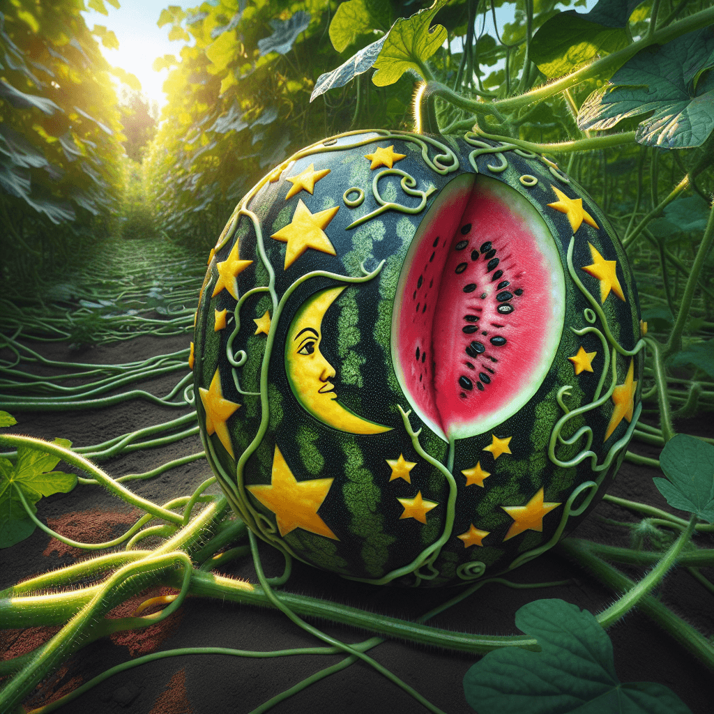 Moon and Stars Watermelon
