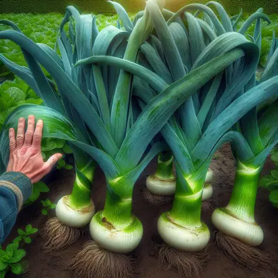 Giant Musselburgh growing in a garden