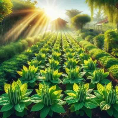 Blue Lake Bush 274 growing in a garden