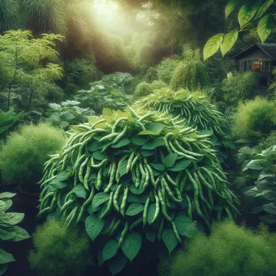 Bountiful Bush Bean growing in a garden