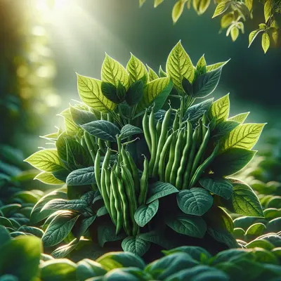 Contender Bush Bean plant