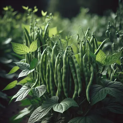 Tendergreen Bush Bean growing in a garden