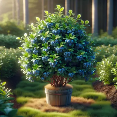 Patriot Blueberry growing in a garden