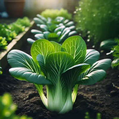 Bok Choy 'Joi Choi' growing in a garden