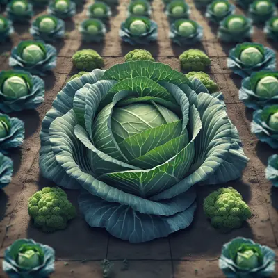 Copenhagen Market Cabbage growing in a garden