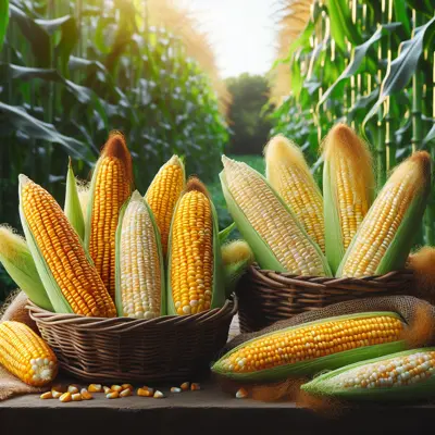 Honey and Cream growing in a garden
