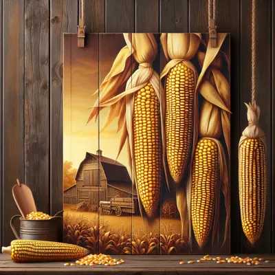 Reid's Yellow Dent growing in a garden