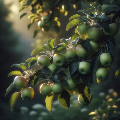 Early Harvest Apple growing in a garden