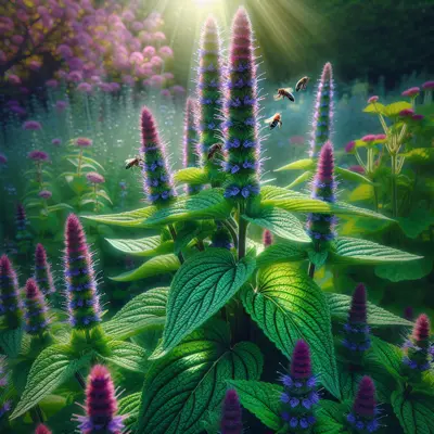 Anise Hyssop growing in a garden