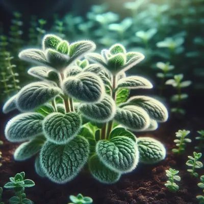 Apple Mint growing in a garden