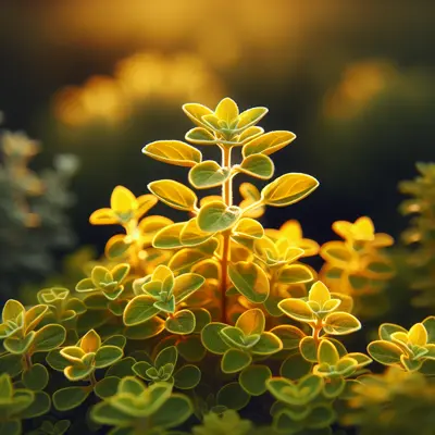 Gourmet Gold Oregano growing in a garden