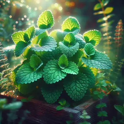 Lemon Balm growing in a garden