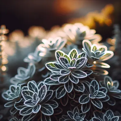 Silver Thyme growing in a garden