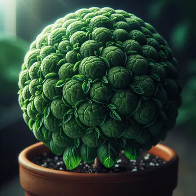 Spicy Globe Basil growing in a garden