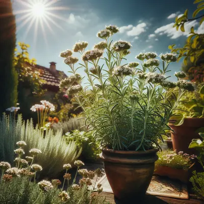 Summer Savory growing in a garden