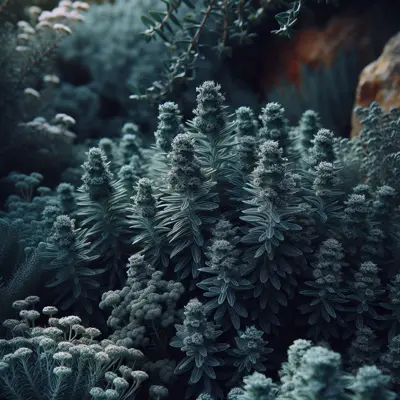 Winter Savory growing in a garden
