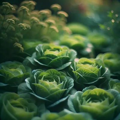 Bibb growing in a garden