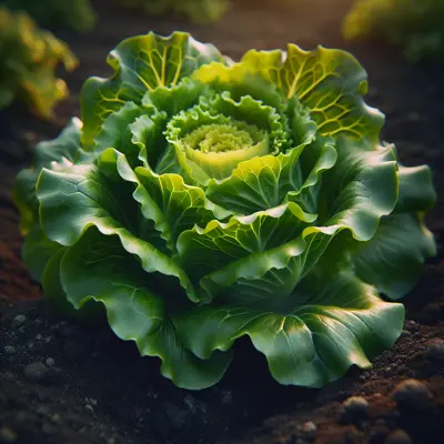 Buttercrunch Bibb growing in a garden