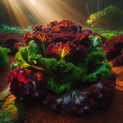 Lolla Rossa growing in a garden