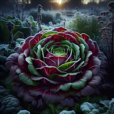 Rouge d'Hiver growing in a garden