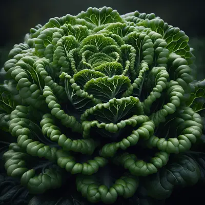 Salanova Green Oakleaf growing in a garden