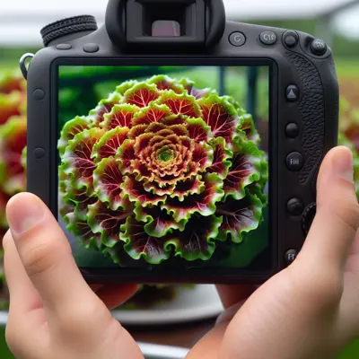 Salanova Red Butter growing in a garden