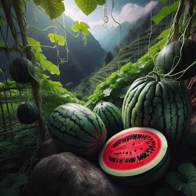 Blacktail Mountain Watermelon growing in a garden