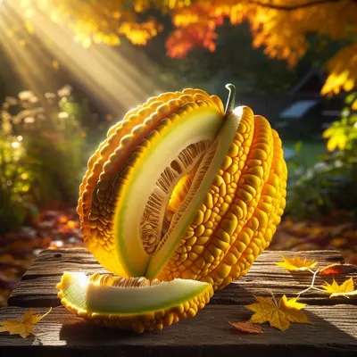 Casaba Golden Beauty growing in a garden