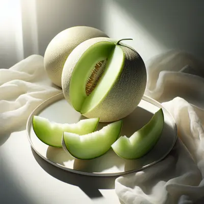 Jade Dew Honeydew growing in a garden