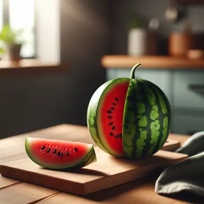 Sugar Baby Watermelon growing in a garden