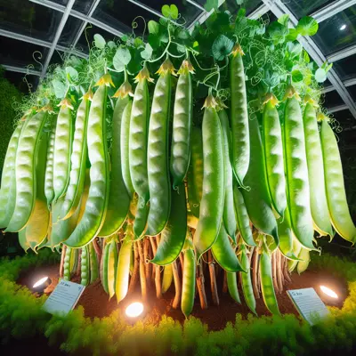 Mammoth Melting Sugar growing in a garden