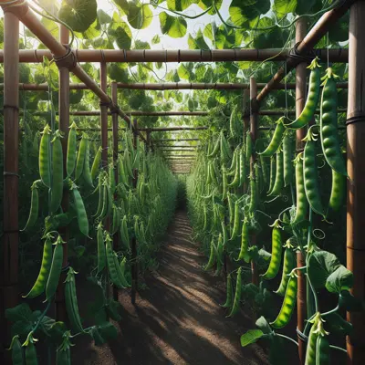 Oregon Giant growing in a garden