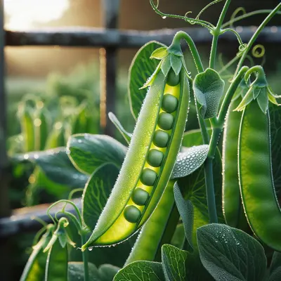 Oregon Sugar Pod II growing in a garden