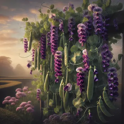 Purple Top growing in a garden