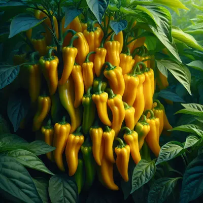 Banana Pepper 'Sweet Banana' pepper variety