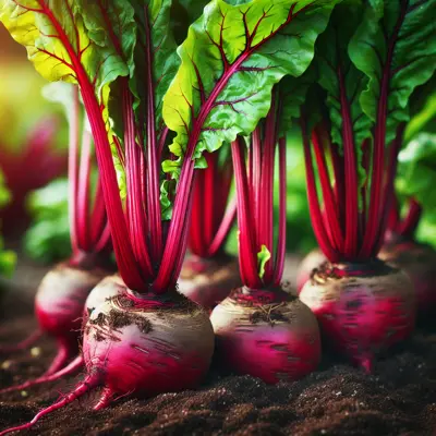 Early Wonder Tall Top Beet growing in a garden
