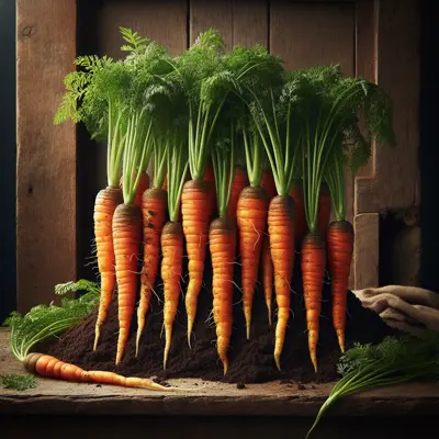 Imperator 58 Carrot growing in a garden