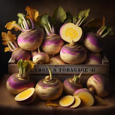 Storage #4 Rutabaga growing in a garden