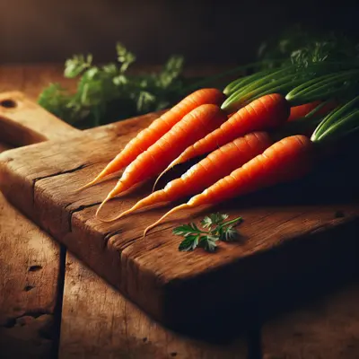 Tendersweet Orange Carrot growing in a garden