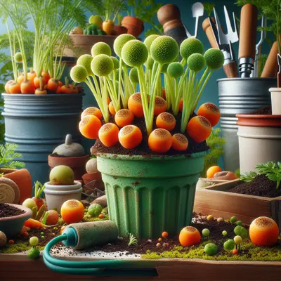 Thumbelina Carrot root vegetable variety