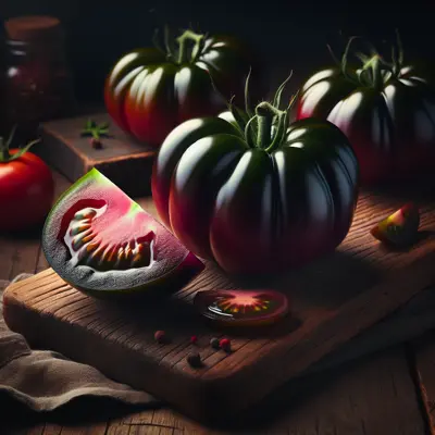 three red tomatoes on white plate