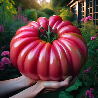 Brandywine growing in a garden