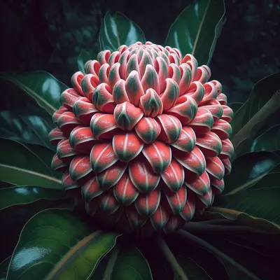 a plant with red and yellow flowers in a garden